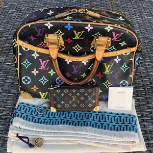 Louis Vuitton Trouville Multicolor Monogram BLACK